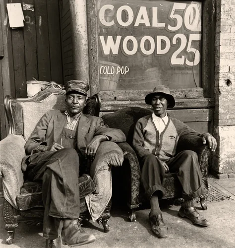 Merchants, South Halsted Street, Chicago, Illinois by Wayne Miller, photograph, 1946