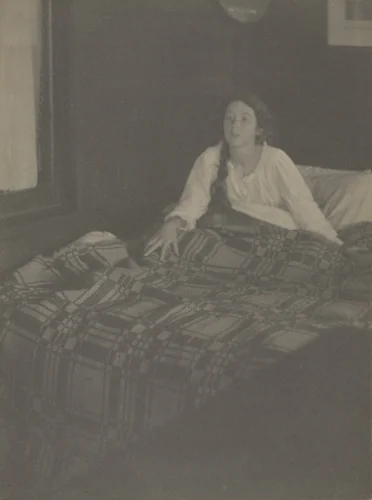 Morning - The Coverlet by Clarence H. White, photograph, 1906