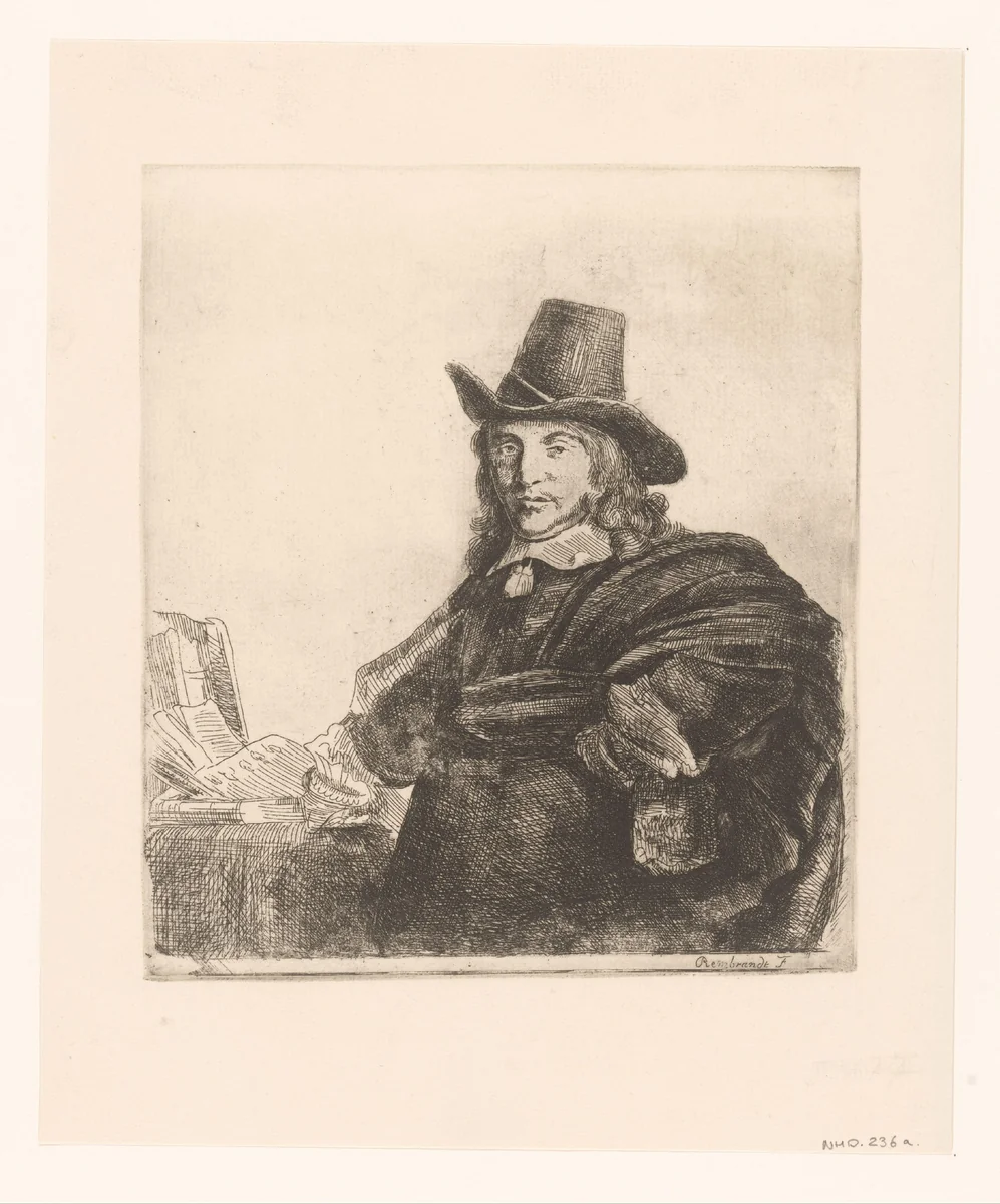 Jan Asselijn, painter ('Krabbetje') by anonymous, print, 1646