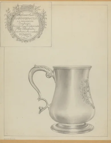 Silver Mug by Hester Duany, index of american design, 1937