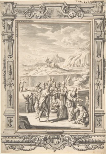 'The law of the leper in the day of his cleansing' by Johann Melchior Füssli, drawing, 1730