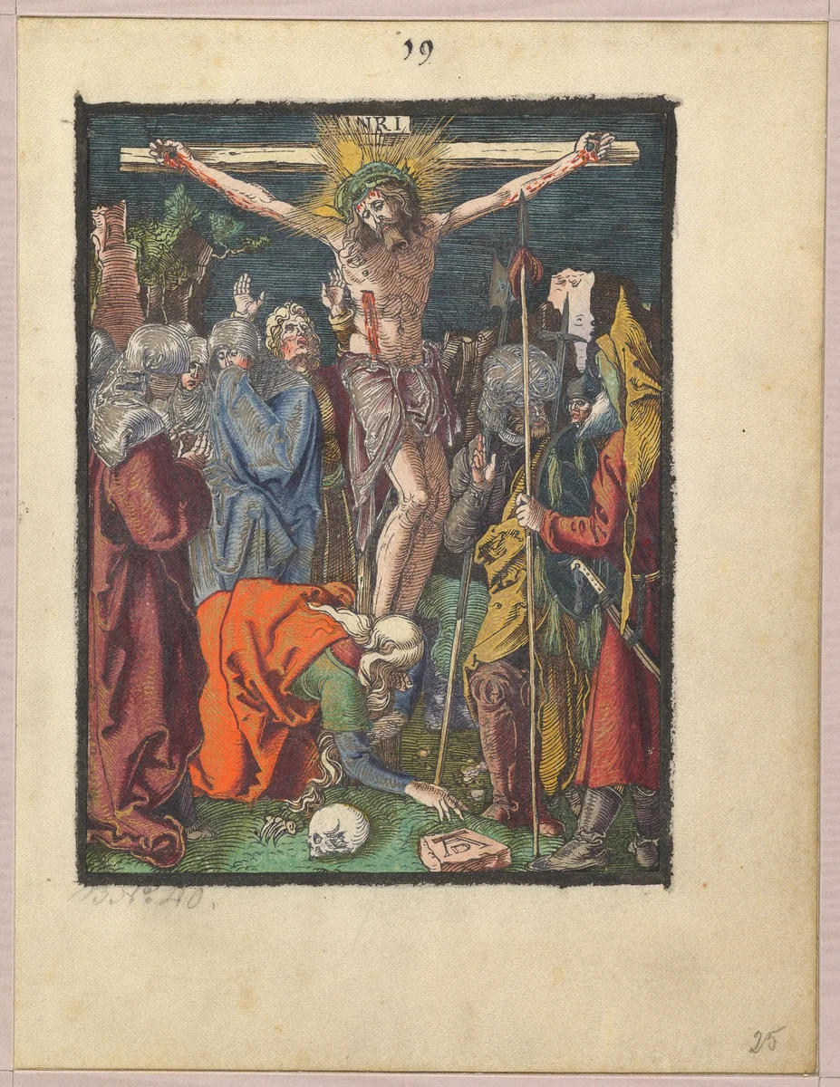 Crucifixion, from "The Small Woodcut Passion" by Albrecht Dürer, print, 1509-1510