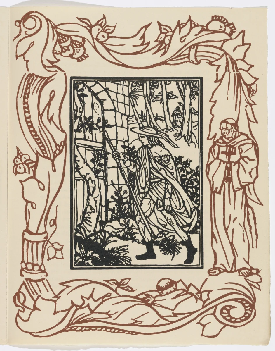 Plate (page 31) from Les Petites Fleurs de St. François (The Little Flowers of St. Francis) by Émile Bernard, illustrated book, 1928