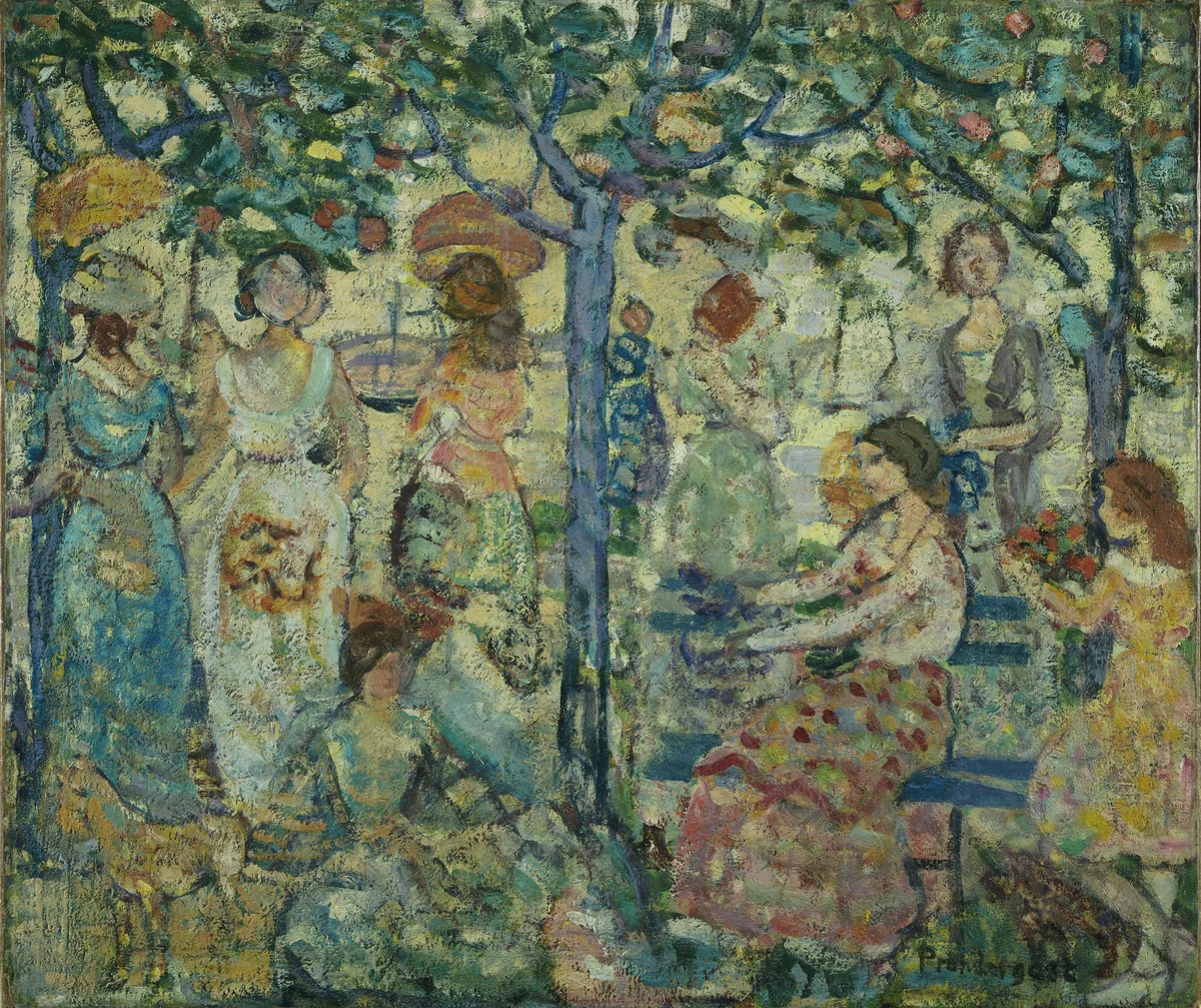 Acadia by Maurice Prendergast, painting, 1922