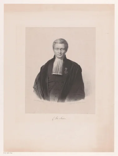 Portret van Cornelis Star Numan by C.W. Mieling, print, 1847-1865