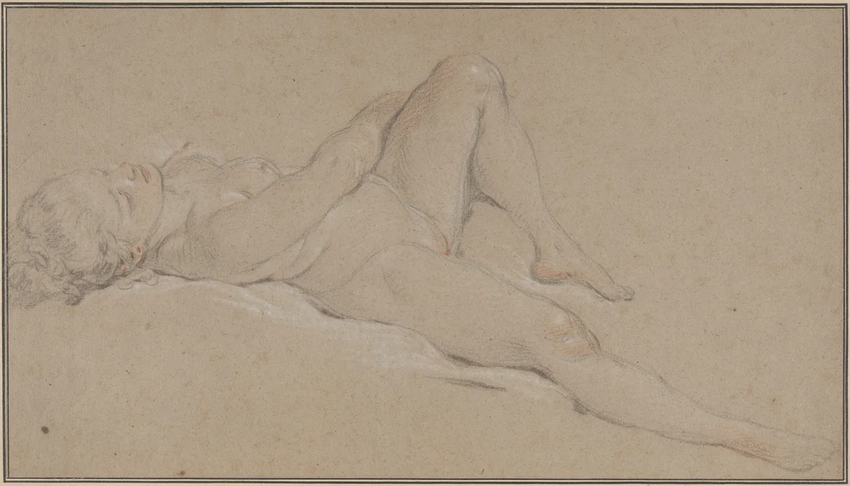 Venus by François Boucher, drawing, 1754