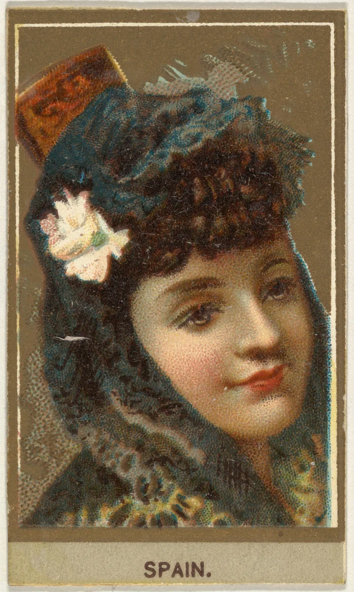 Spain, from the Races of Mankind series (T181) issued by Abdul Cigarettes by Abdul Cigarettes, print, 1881