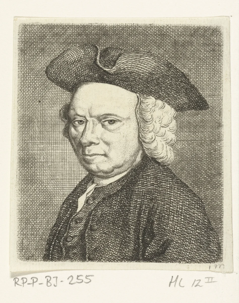 Portret van Herman van Swanevelt by Ernst Willem Jan Bagelaar, print, 1798-1837
