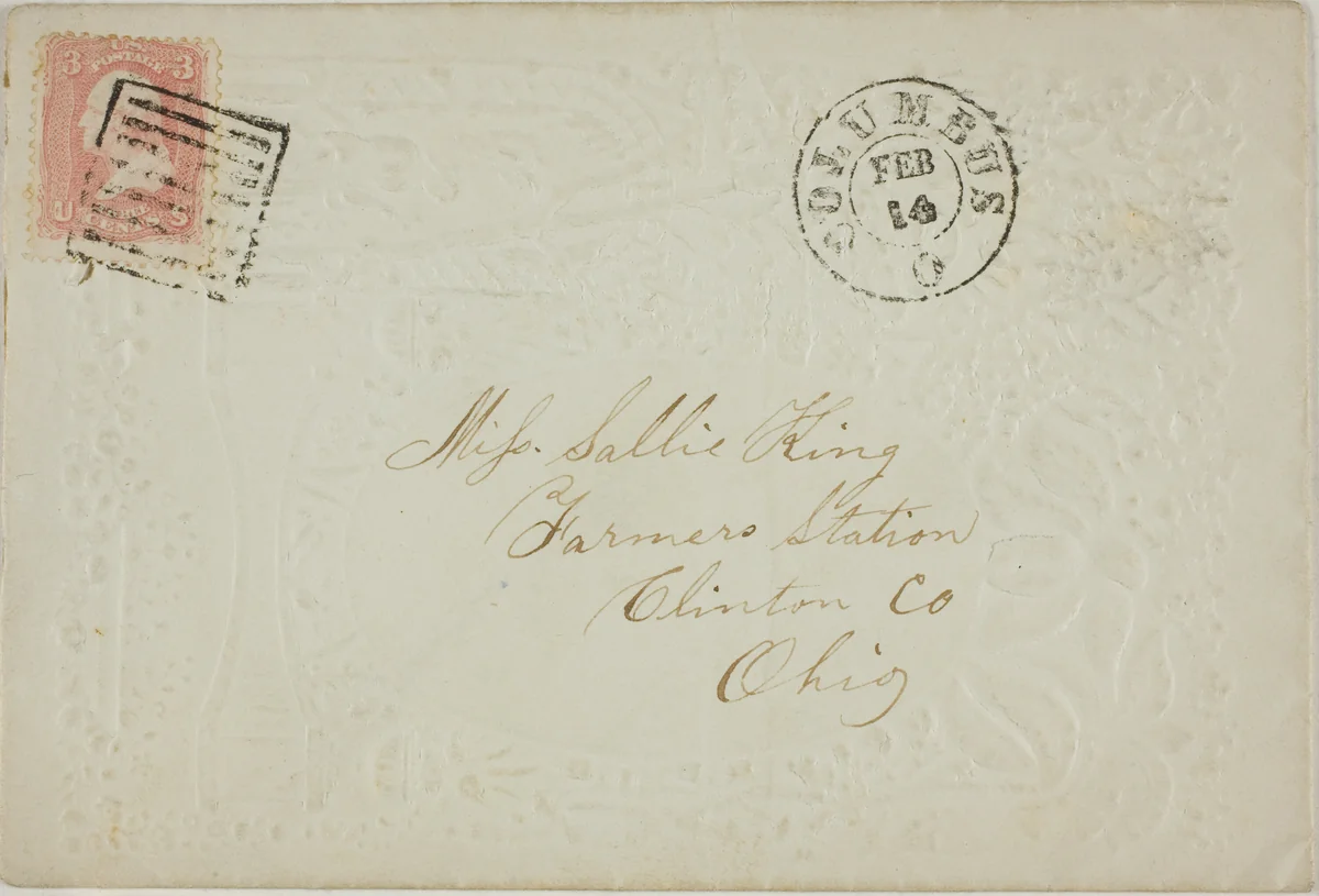 Valentine envelope by Unknown Artist, other, 1801-1900