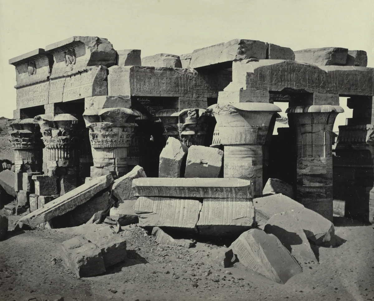 Kom Ombo by Francis Frith, photograph, 1853-1863