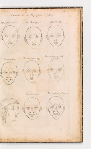 Anmerckungen Der Fürtrefflichsten Mahler unserer zeit über die Zeichen-und Mahlerey-Kunst zusammen getragen, Und in Sechs Tablellen, von der Delineation, Proportion, Expression, Leicht und Schatten Ordonanz... by Henri Testelin, book, 1699