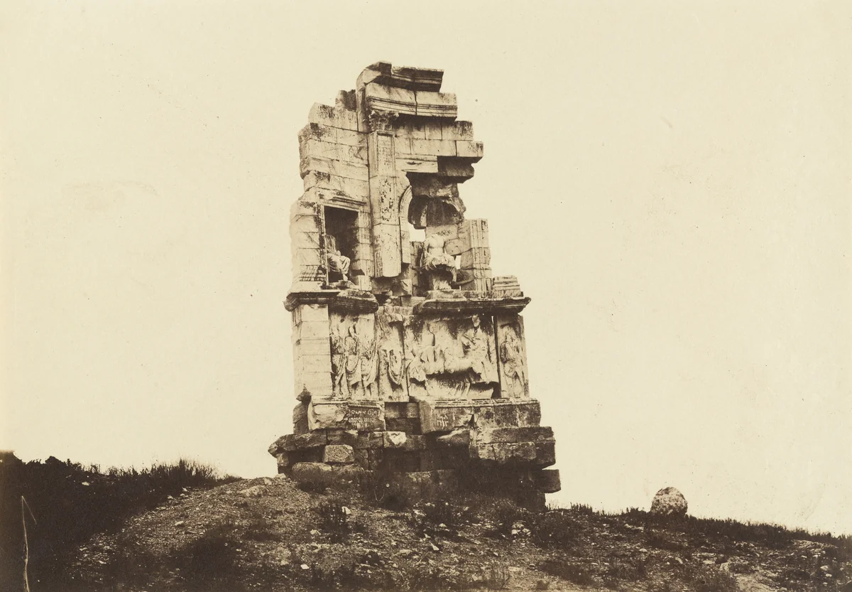 Tomb of Philopappos by D. Constantin, photograph, 1860