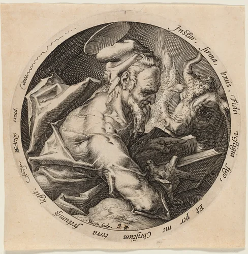 Saint Luke, plate three from The Four Evangelists by Jacob de Gheyn II
Hendrick Goltzius, print, 1588