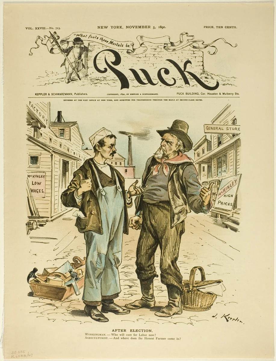 After Election, from Puck by Joseph Keppler, print, 1890