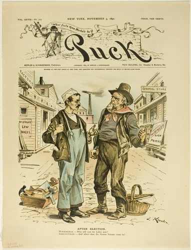After Election, from Puck by Joseph Keppler, print, 1890