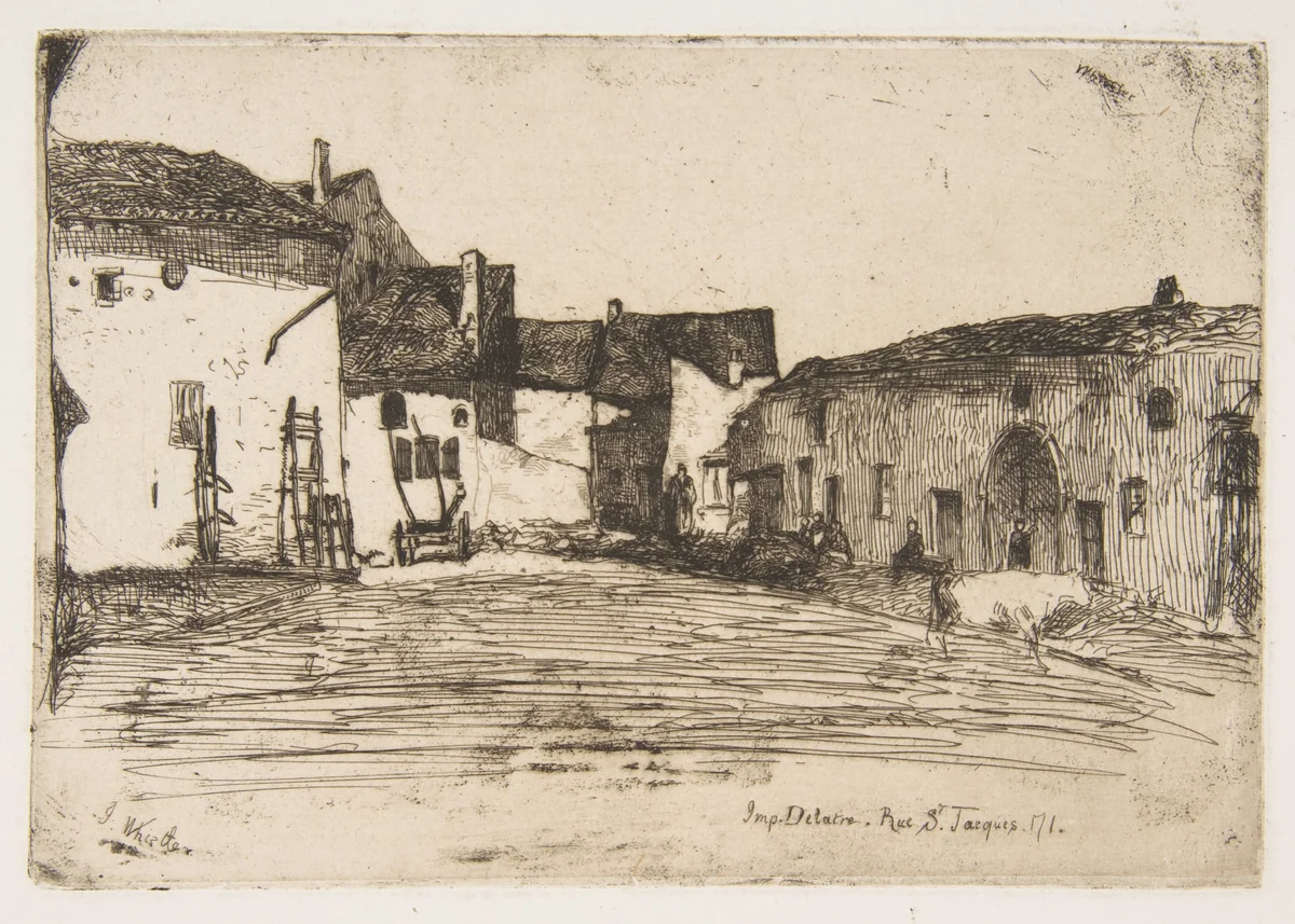 Liverdun by James McNeill Whistler, print, 1858