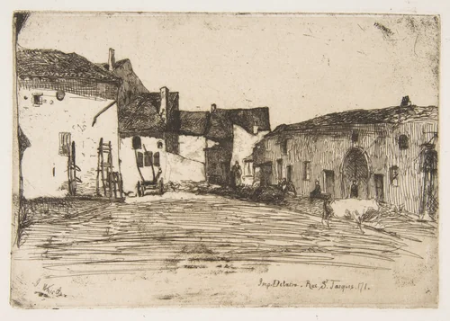 Liverdun by James McNeill Whistler, print, 1858