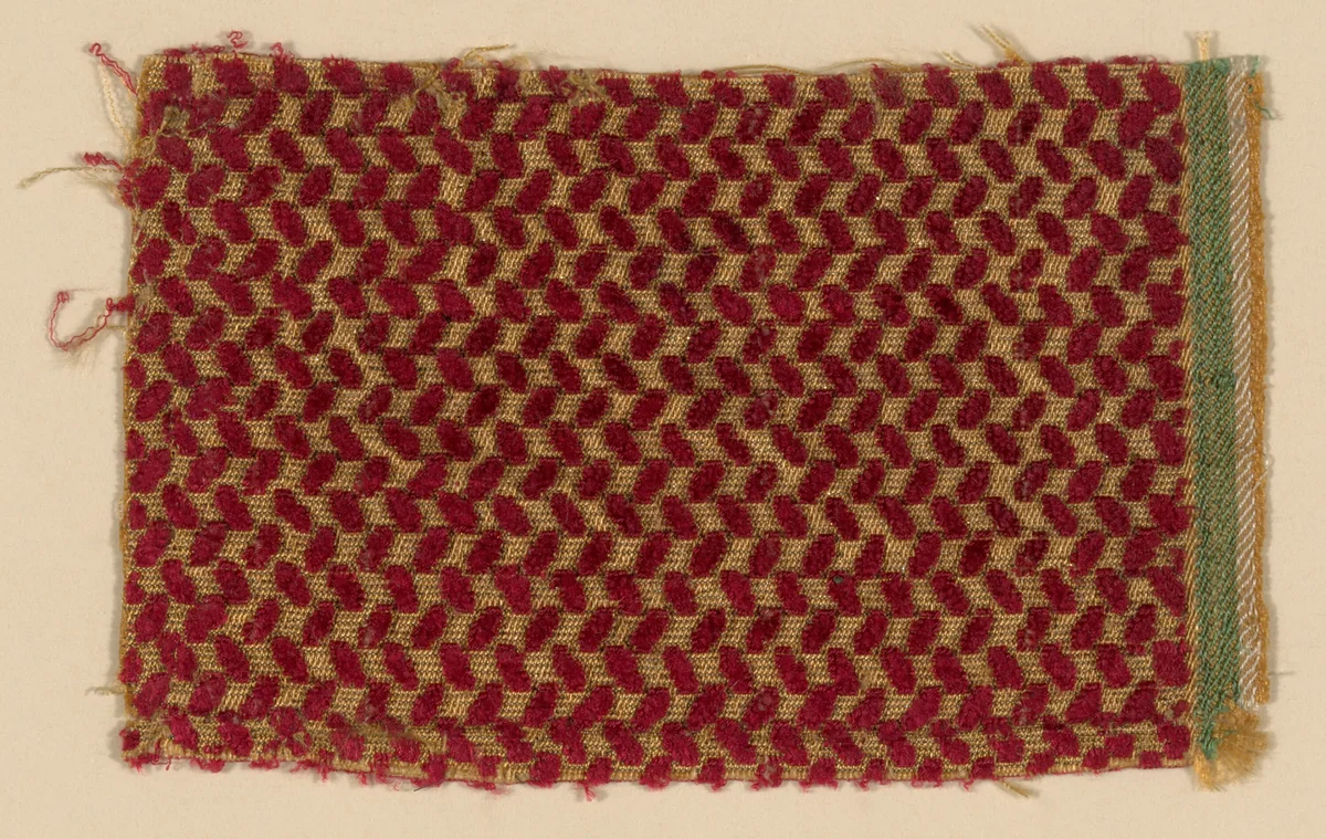 Fragment by Italy, textile, 1775-1800