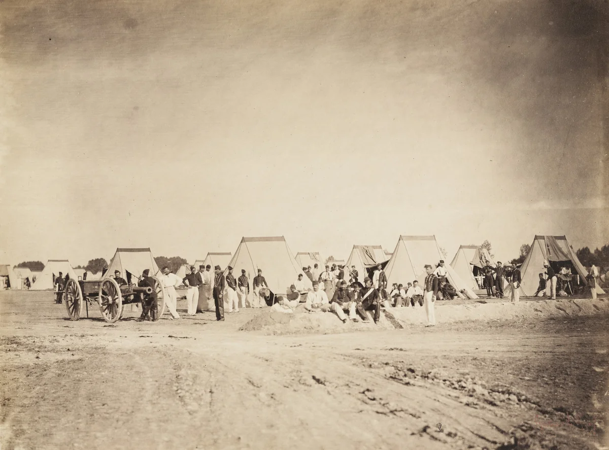 Untitled from the portfolio Souvenirs du Camp de Chalons by Gustave Le Gray, photograph, 1857