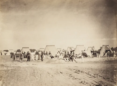 Untitled from the portfolio Souvenirs du Camp de Chalons by Gustave Le Gray, photograph, 1857