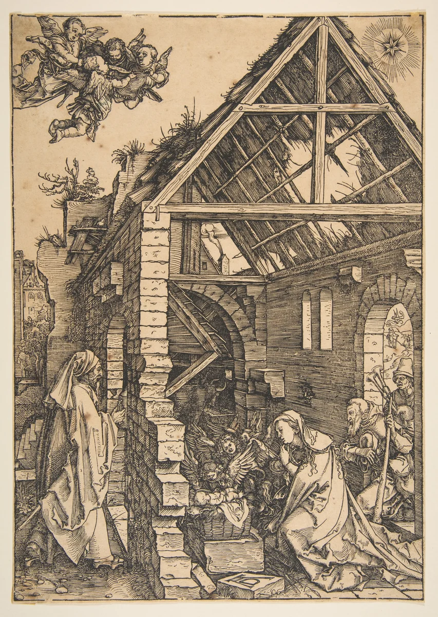The Nativity, from The Life of the Virgin by Albrecht Dürer, print, 1502-1503