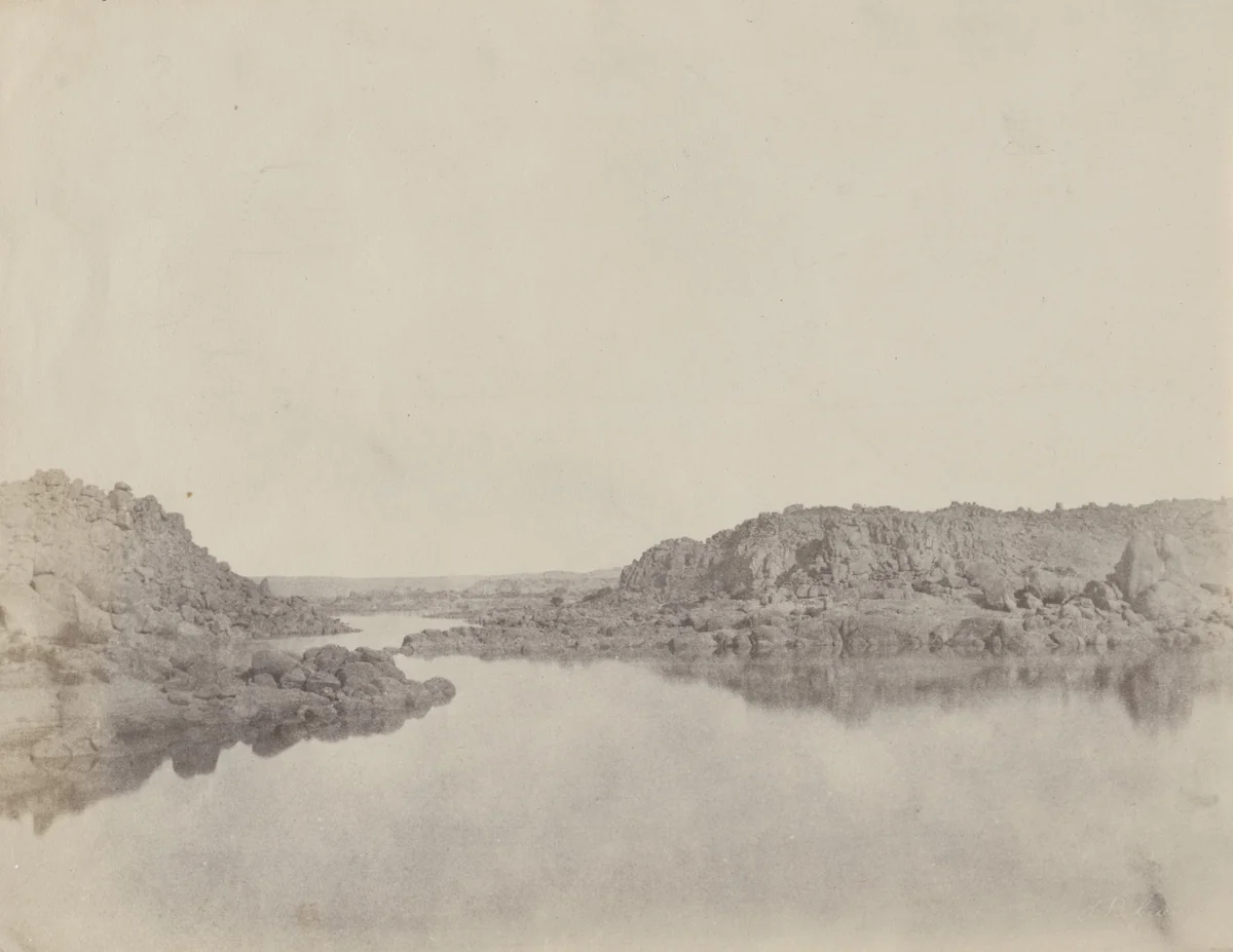 First Cataract of the Nile near Philas by John B. Greene, photograph, 1855