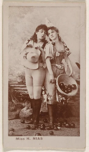 Miss H. Nias, from the Actresses series (N245) issued by Kinney Brothers to promote Sweet Caporal Cigarettes by Kinney Brothers Tobacco Company, photograph, 1890