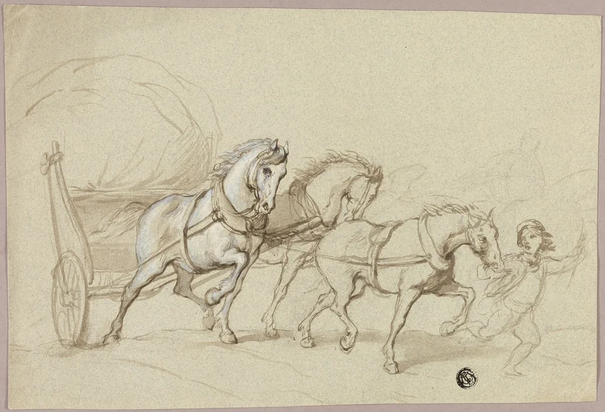 Child Leading Three Horses and Wagon by Thomas Stothard
Frank Walter Taylor, painting, 1775-1834