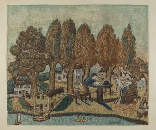 Sampler by Charles Bowman, index of american design, 1940