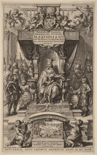 Title Page to "Philosophia Universia" by Wenceslaus Hollar, print, 1649