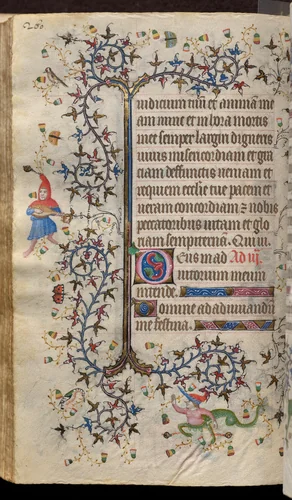 Hours of Charles the Noble, King of Navarre (1361-1425): fol. 130v, Text by Master of the Brussels Initials and Associates, book, 1400-1410