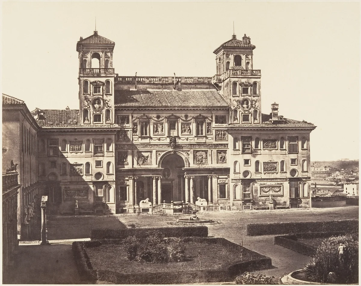 Villa Medici by Eugène Constant, photograph, 1848-1852