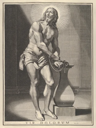 Man of Sorrows by Grégoire Huret, print, 1636