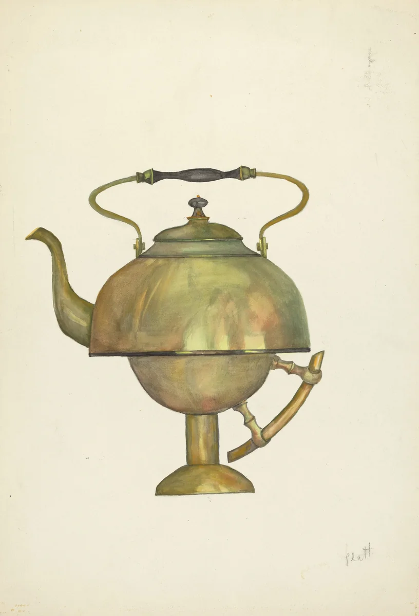 Tea Kettle by Beulah Bradleigh, index of american design, 1936