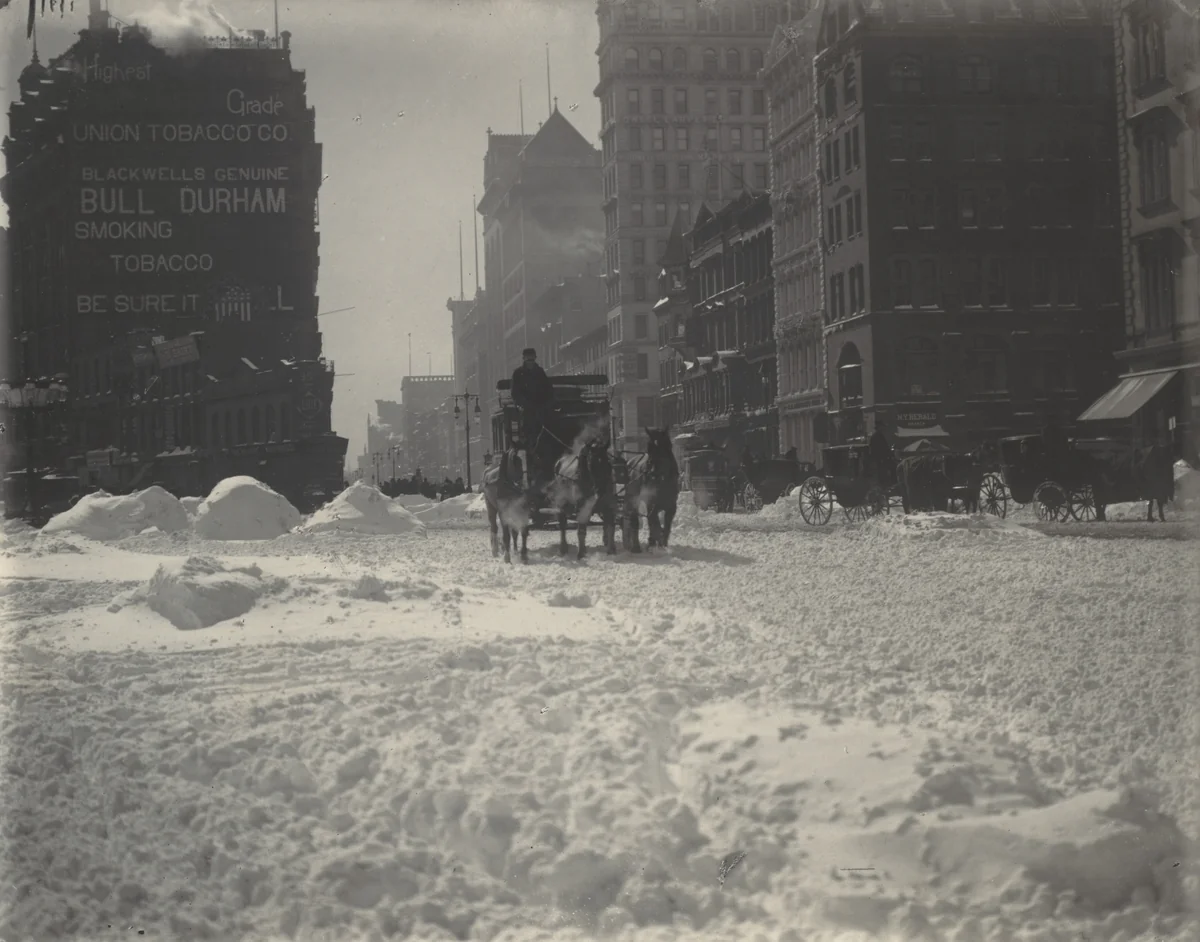Winter, New York by Alfred Stieglitz, photograph, 1893
