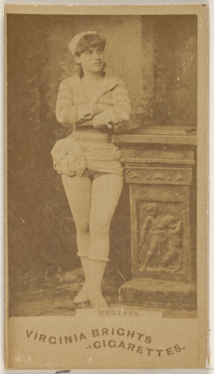Mertens, from the Actors and Actresses series (N45, Type 1) for Virginia Brights Cigarettes by Allen & Ginter, photograph, 1885-1891