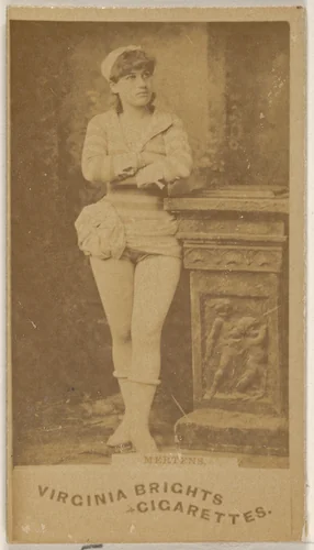 Mertens, from the Actors and Actresses series (N45, Type 1) for Virginia Brights Cigarettes by Allen & Ginter, photograph, 1885-1891