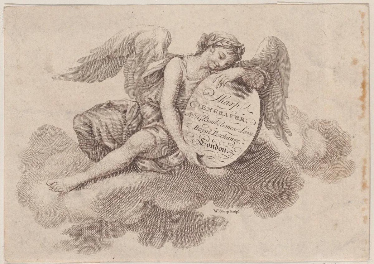 Trade Card for William Sharp, Engraver by William Sharp, print, 1700-1800