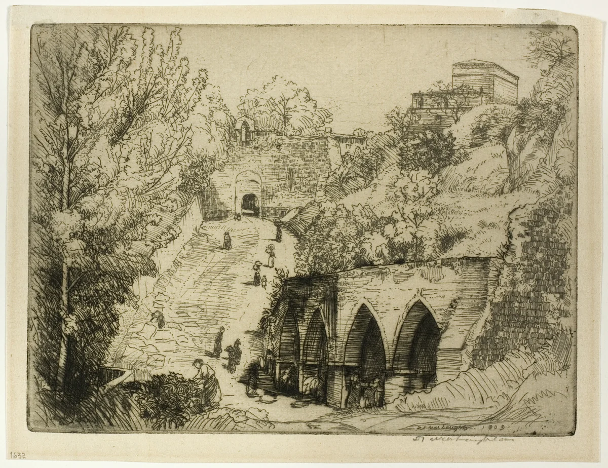 The Fountains by Donald Shaw MacLaughlan, print, 1909