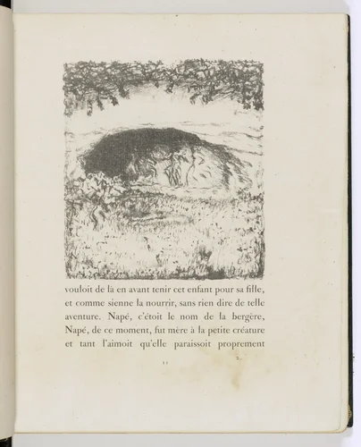 In-text plate (page 11) from Daphnis et Chloé by Pierre Bonnard, illustrated book, 1902