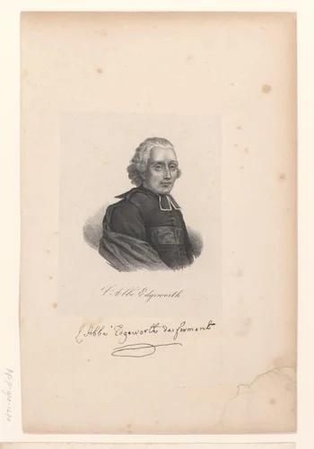 Portret van Henri Edgeworth de Firmont by anonymous, print, 1825-1850