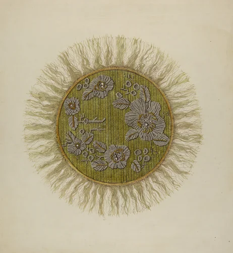 Beaded Lamp Mat by Raymond Manupelli, index of american design, 1940