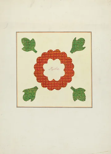 Pieced Quilt by Paul Park, index of american design, 1935-1942