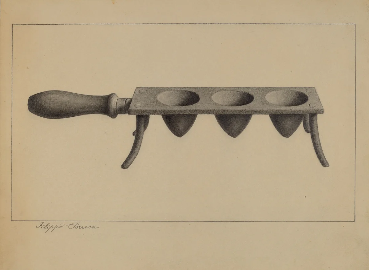 Egg Roaster by Filippo Porreca, index of american design, 1937
