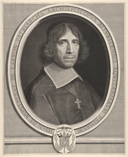 Jean de Montpezat de Carbon by Robert Nanteuil, print, 1673