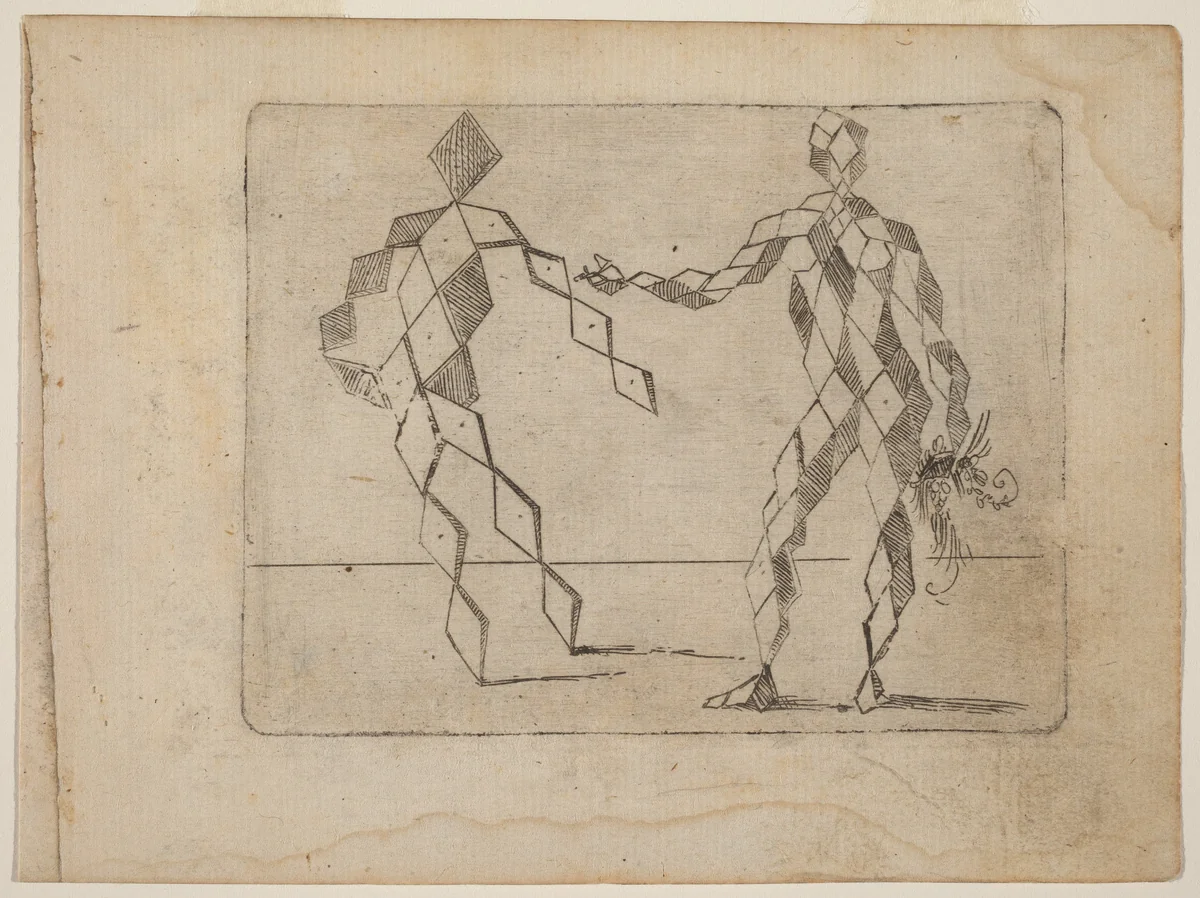 From "Bizzarie di varie Figure" by Giovanni Battista Bracelli, print, 1624