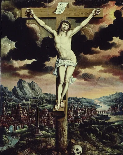 Christ on the Cross by Flemish, painting, 1575-1605