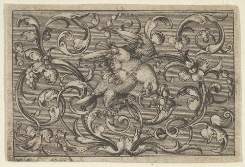Horizontal Panel with a Bird, from "Varii Generis Opera Aurifabris Necessaria" by Paul Birckenhultz, print, 1595-1605