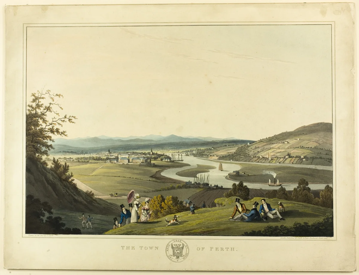 The Town of Perth by John Heaviside Clark, print, 1790-1863