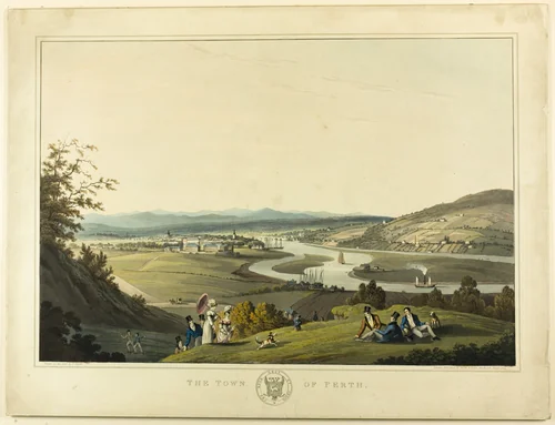 The Town of Perth by John Heaviside Clark, print, 1790-1863